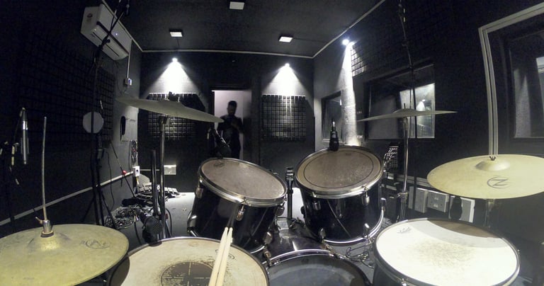 Live room -  drum room - recording room 