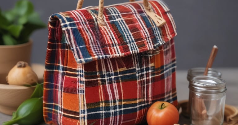 A close-up of a beautifully crafted handbag with intricate details.