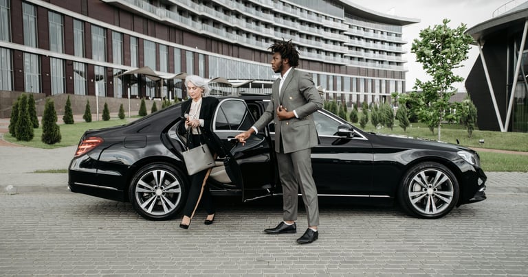 Private chauffeur with black sedan – hourly hire in Marseille, France