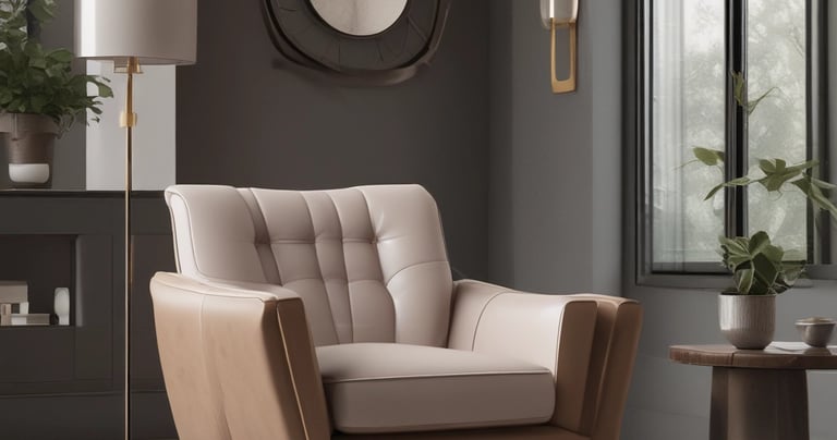 A close-up of high-quality leather upholstery.