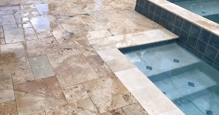 travertine patio sealing