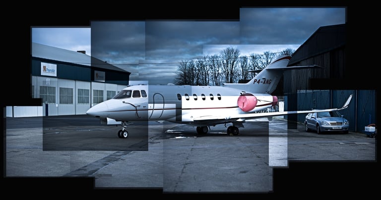 A joiner of a luxury private jet