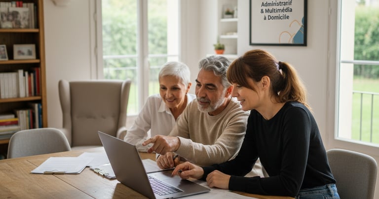 Accompagnement personnalisé à l’usage du numérique sur ordinateur, dans un cadre rassurant et adapté