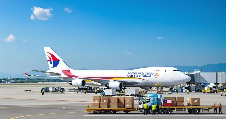 envio aereo de malasia a chile