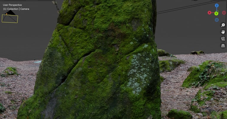 Menhir 3D vue arrière