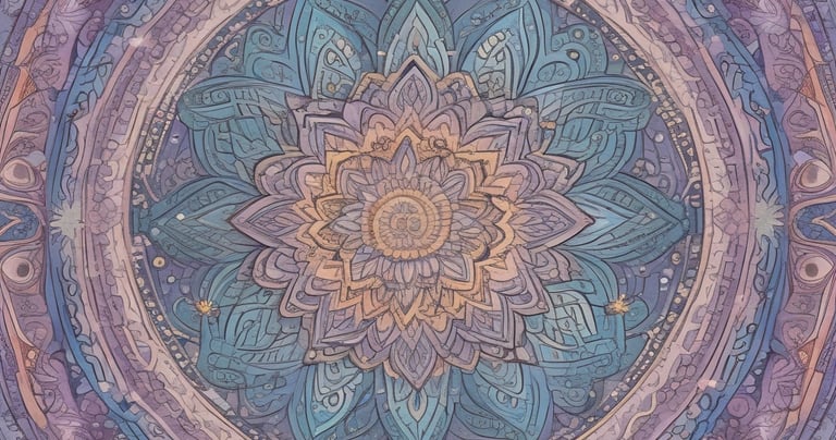 A close-up of colorful mandalas ready for coloring.