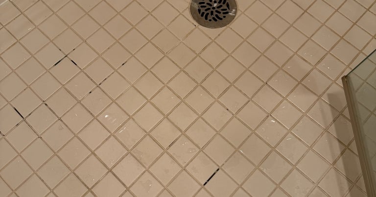 shower floor re grout