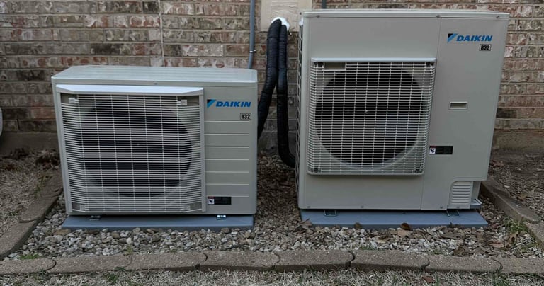 daikin 2 heat pumps