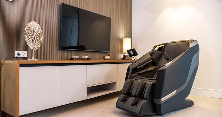 Sillón de masaje de lujo, regalo exclusivo para hombres que valoran el confort