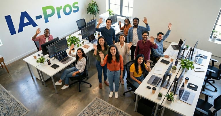 L'équipe d'IA-Pros au travail