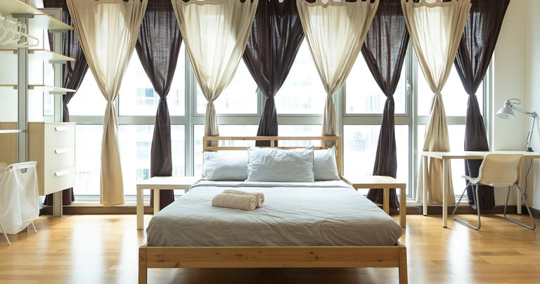 Curtain installation