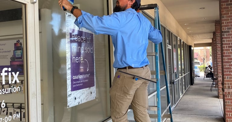 commercial window cleaning and window washing
