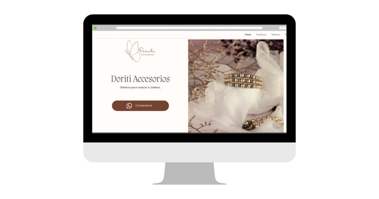 Plantilla editable en Canva de Página Web