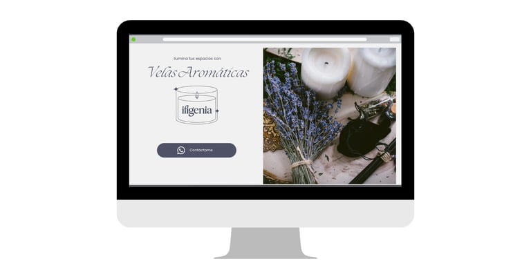 Plantilla editable en Canva de Landing Page