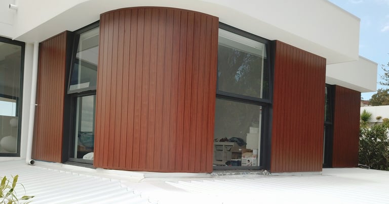 Knotwood aluminium wood grain cladding
