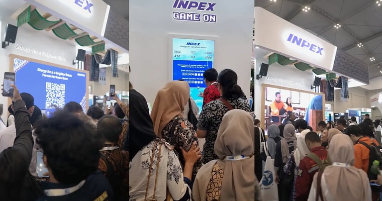 INPEX Energy Expo corporate exhibition engagement using scavenger hunt app in Jakarta