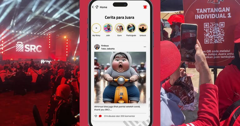 SRC Jumpa Juara massive festival gamification using digital passport for thousands of visitors