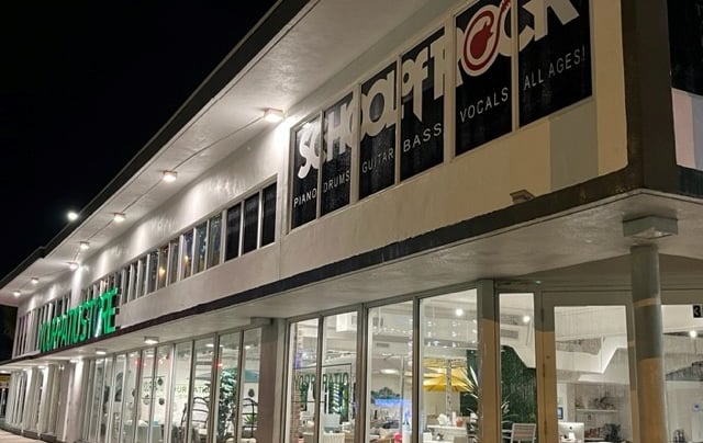 STORE FRONT WINDOW CLEANING AND CONCRETE SIDE WALK PRESSURE CLEANING