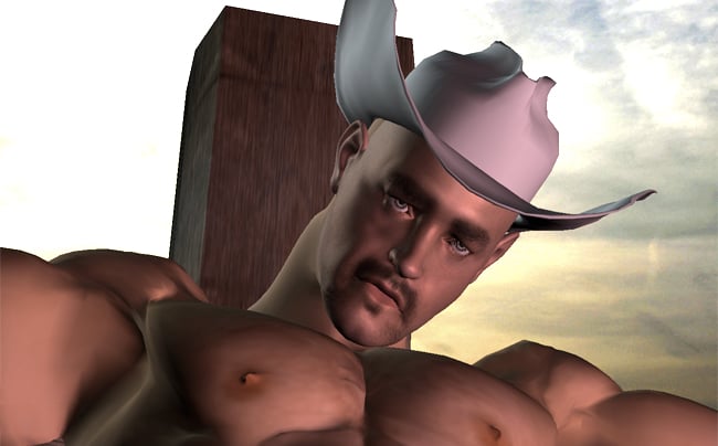 crucified cowboy awaits a certain death