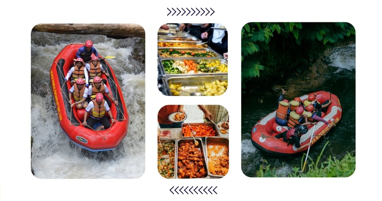 Paket arung jeram Pangalengan lengkap dengan makan siang dan fasilitas