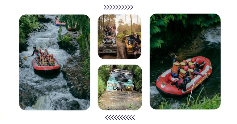 Paket rafting Pangalengan plus offroad lengkap dengan driver dan perlengkapan safety