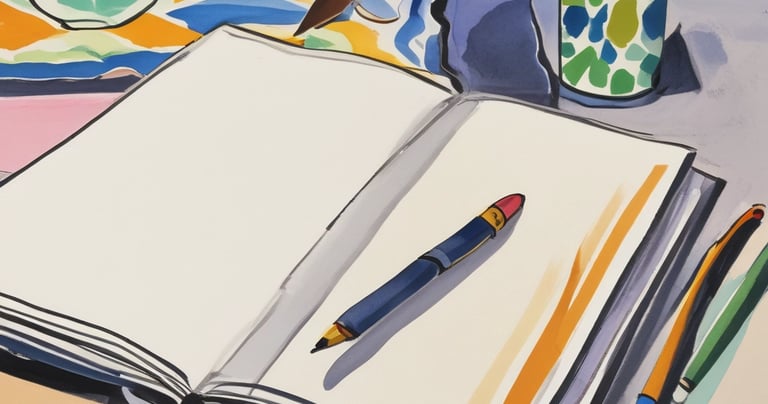 A close-up of colorful paintbrushes and paint.