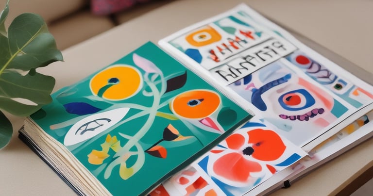 A vibrant studio filled with art supplies.