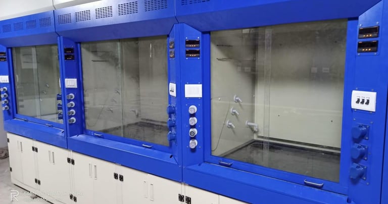 Stainless steel fume hood for laboratory
