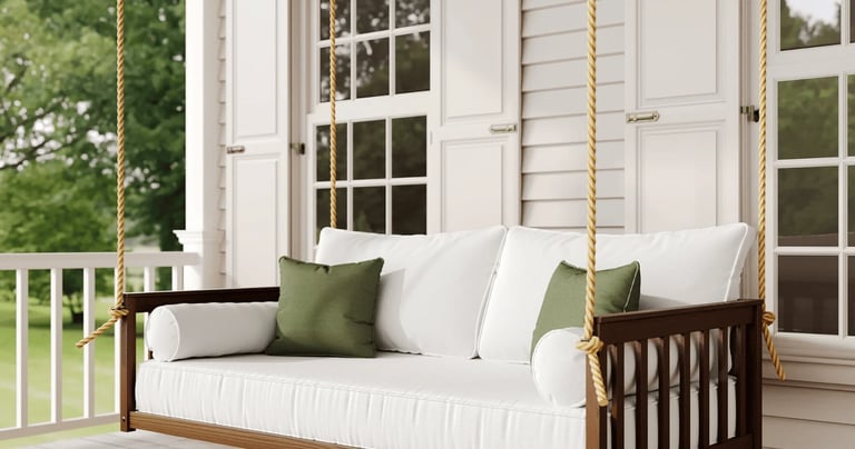 day bed, swing bed with cushion