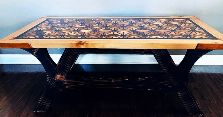 This product is manufactured to orde Wood And Epoxy  coffee table. Indoor & Outdoor.