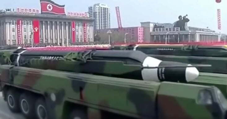 Musudan (Hwasong-10) missile on parade, April 2017