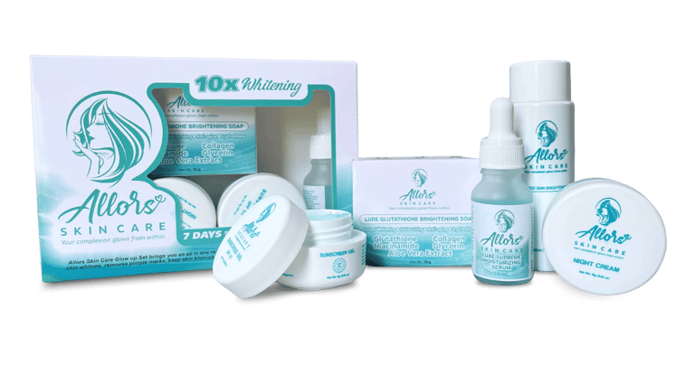 a box of skin care products with a box of skin care products