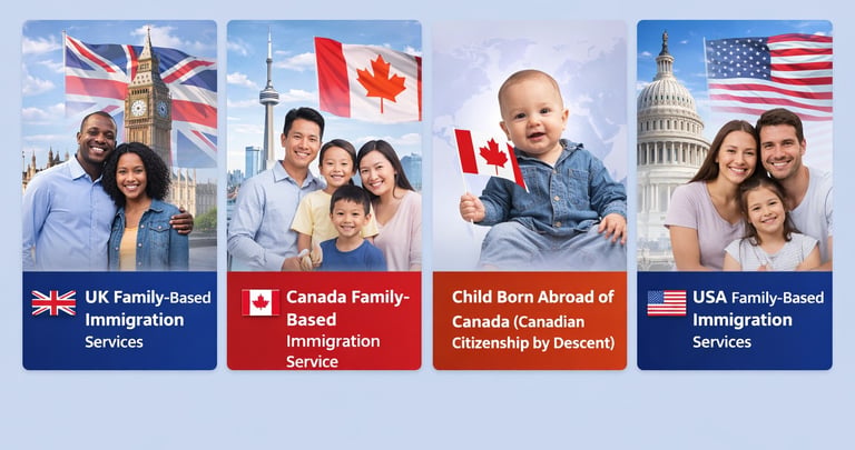 Visit Visa Abroad Consultancy providing UK, Canada, USA family-based immigration services and Canadi