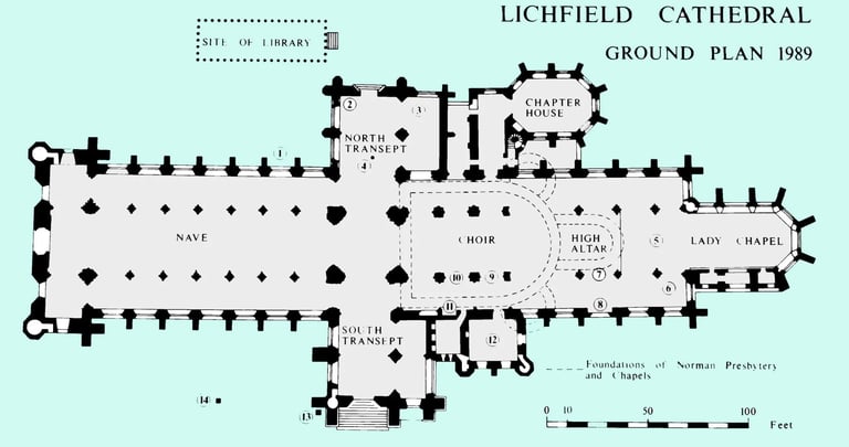 Lichfield Cathedral Floor Plan