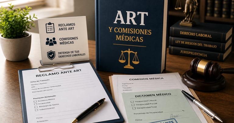 Reclamos ante ART y Comisiones Médicas en Córdoba con asesoramiento legal laboral