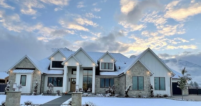 Exterior of a cleaned residential home in Denver during winter by SparkEaseCleaning