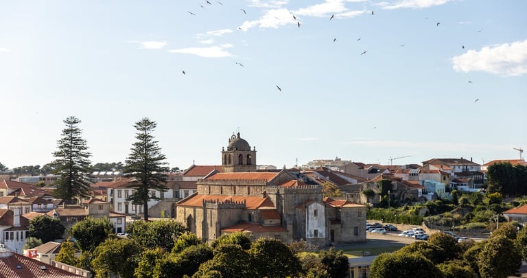 vue sue l'église Matriz de Vila do Conde