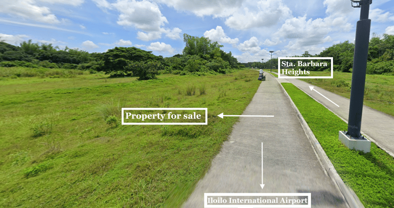 Titled lot along the road for sale near Iloilo Airport and Sta. Barbara Heights