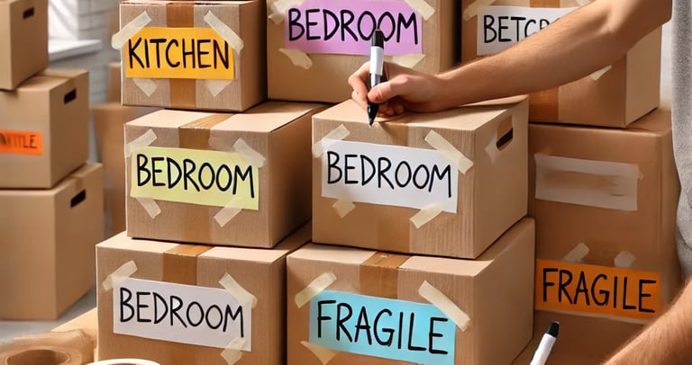 Marking packing boxes is one of the best packing tips leovan removals can give to you
