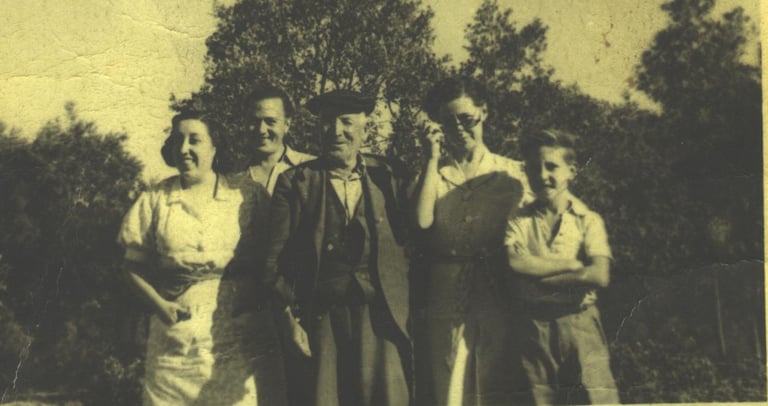 Victoriano con Nines González Sendín en el Montellano