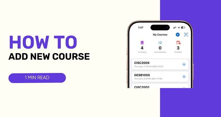 How to add a new course in UniTable