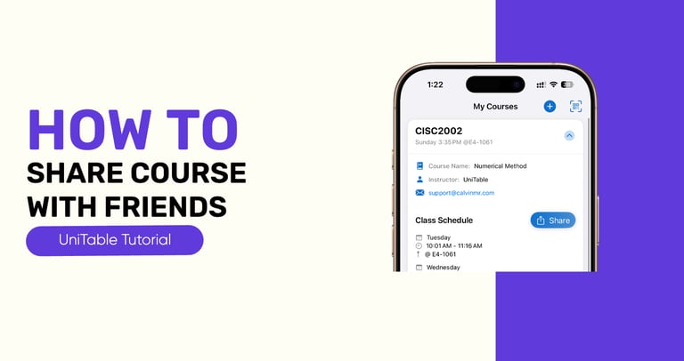 How to Share Course Information with Friends
