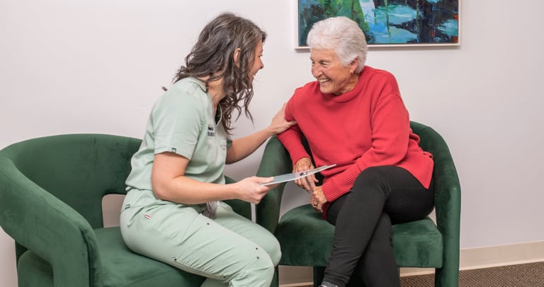 Pelvic floor therapy consultations for urinary incontinence, genital pain, painful sex