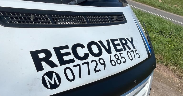 alt="Van recovery from accident scene in Pershore"