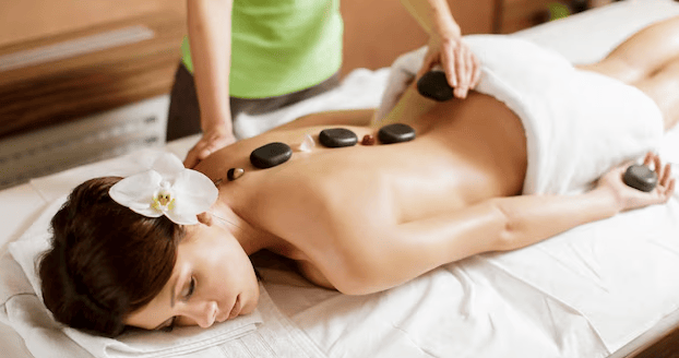 Hot Stone Massage helps melt away deep muscle tension, improve circulation, and ease stiffness