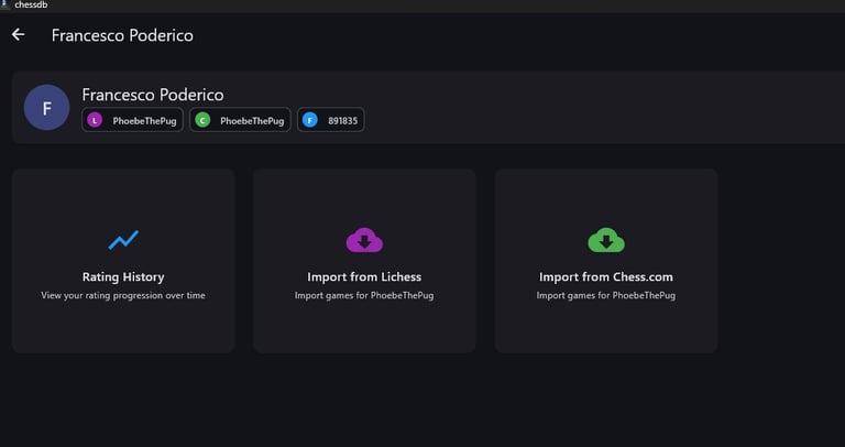 lichess and chess.com import