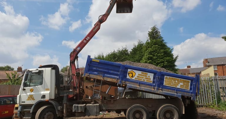 grabber lorry in the yard in halesowen