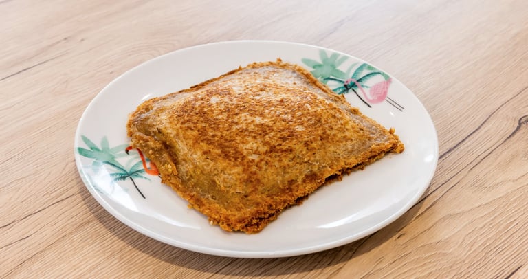 Pain de mie à l'œuf, petit déjeuner équilibré livraison, protéines