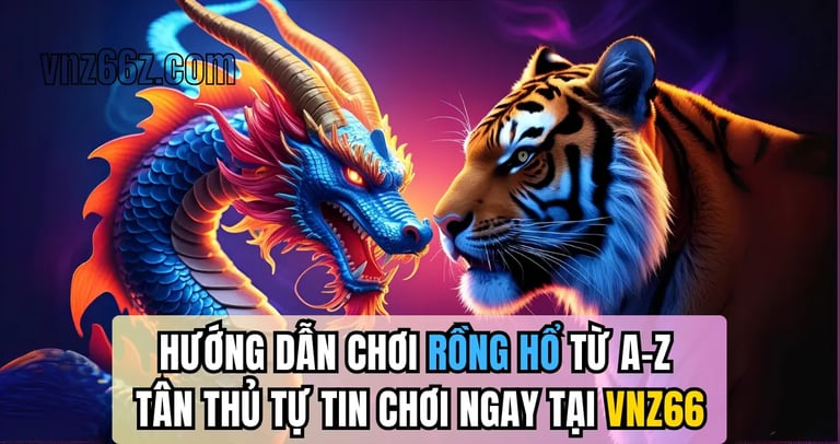 Hướng dẫn chơi Rồng Hổ cho người mới tại VNZ66, hình ảnh minh họa bàn cược đơn giản và dễ hiểu