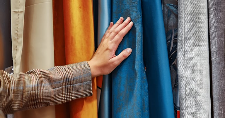 Soft-touch fabrics in a variety of colors and patterns
